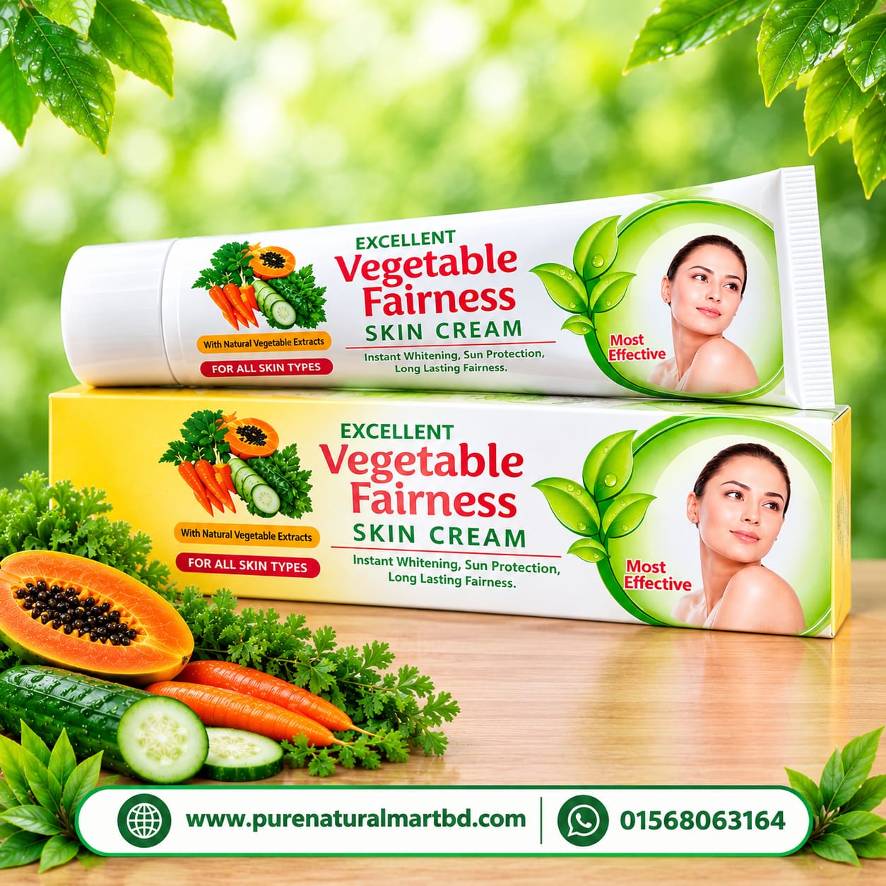 Excellent Vegetable Fairness skin Cream